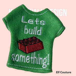 Block builder elf shirt