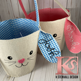 Personalized rabbit basket
