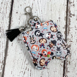 Horror movie AirPod holder/ Small 1 oz Hand sani fob