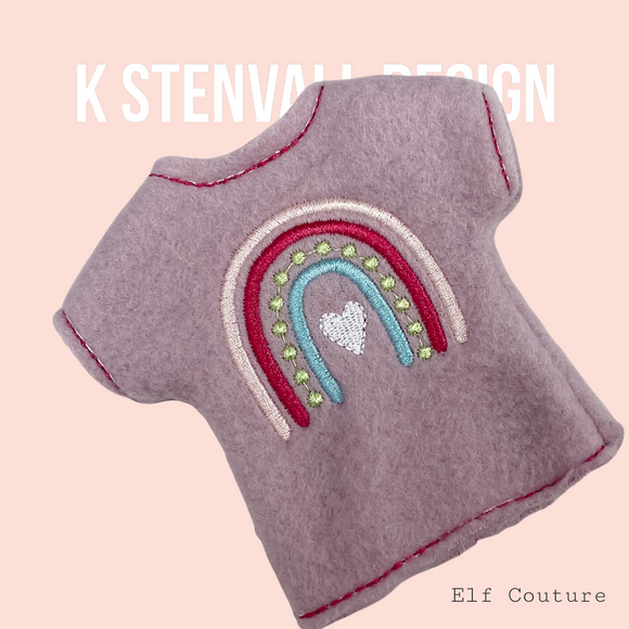 Boho rainbow elf shirt