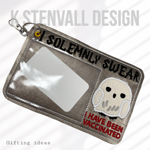 Owl wizard Covid card holder