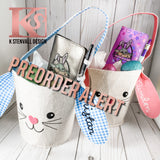 Personalized rabbit basket