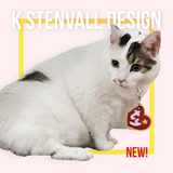 Stuffed Animal Heart Pet Halloween Tag