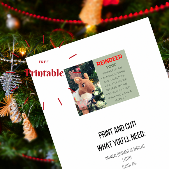 Reindeer feed printable