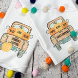 Pumpkin truck family towel/pillow